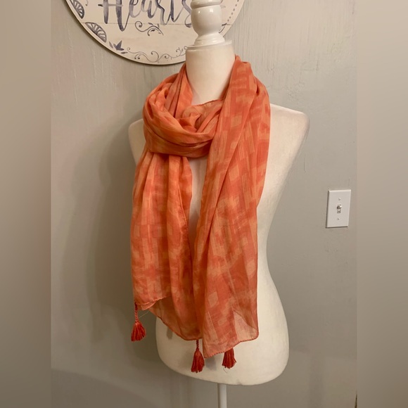 Accessories - Elegant Orange Scarf